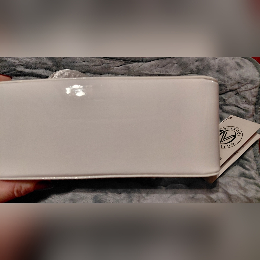 NWT Valentino Orlandi White and Gold Crossbody Bag - Picture 6 of 6